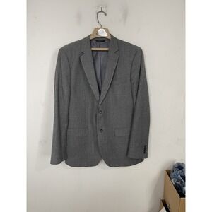 Banana Republic Men's 44 Gray Tailored Slim Fit Wool Blend Suit Jacket Blazer